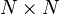 N \times N