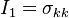 I_1 = \sigma_{kk}