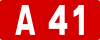 A41 autoroute shield