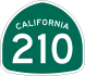 State Route 210 marker