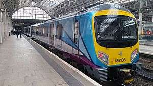 TransPennine Express class 185 unit 185120 departs York.