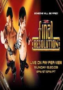 Poster featuring two white males wearing black wrist-bands and pants