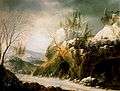 Francesco Foschi Paisaje invernal en los Apeninos con una cueva Óleo sobre lienzo. 48 x 62 cm. Museo Thyssen-Bornemisza.jpg
