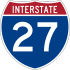 Interstate 27 marker