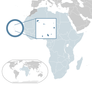 Location of &nbsp;Cape Verde&nbsp;&nbsp;(dark blue)–&nbsp;in Africa&nbsp;&nbsp;(light blue &&nbsp;dark grey)–&nbsp;in the African Union&nbsp;&nbsp;(light blue)