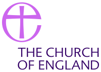 Text below a stylised cross-in-circle. The Church of England badge is copyright &nbsp;The&nbsp;Archbishops' Council,&nbsp;2000.