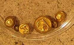 Piloncitos, a type of coin used by the pre-colonial peoples of the archipelago