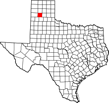 State map highlighting Randall County