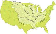 Mississippi River Watershed Map