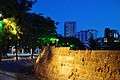 Nicosia Solomos Square Bus station venetian walls by night Nicosia Republic of Cyprus.jpg
