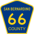 County Route 66 marker