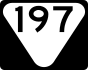 State Route 197 marker