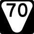 State Route 70 secondary marker