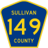 County Route 149 marker