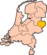 Location of &nbsp;Twente&nbsp;&nbsp;(Yellow)