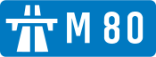 M80 motorway shield