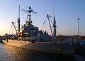 US Navy 050908-N-0535P-001 The rescue and salvage ship USS Grapple (ARS 53), prepares to get underway for salvage and diving operations in the aftermath of Hurricane Katrina along the Gulf Coast.jpg