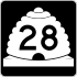 State Route 28 marker