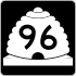State Route 96 marker