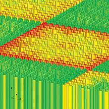 A simulation of nuclear fuel rods