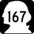 State Route 167 marker