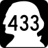 State Route 433 marker